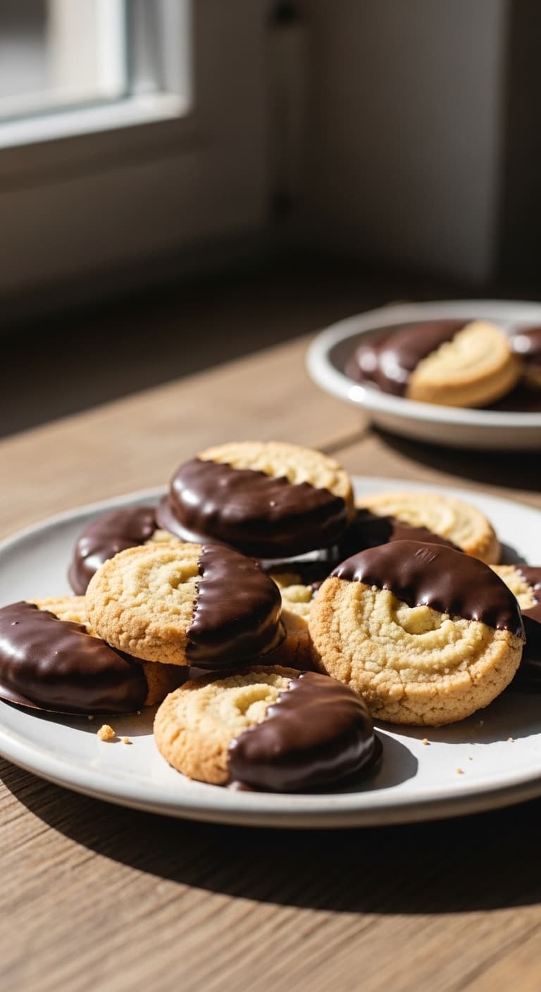 Småkakor Doppade i Choklad