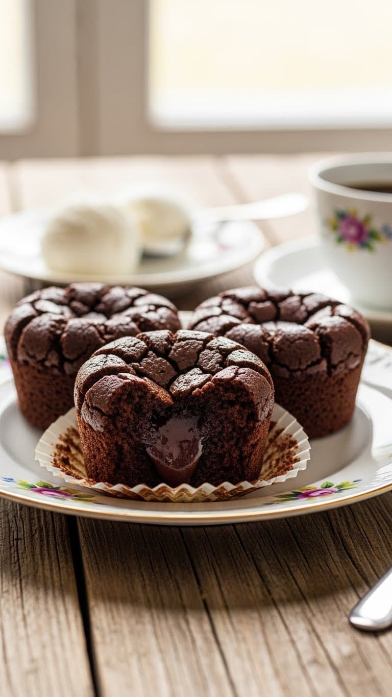 Kladdkakemuffins