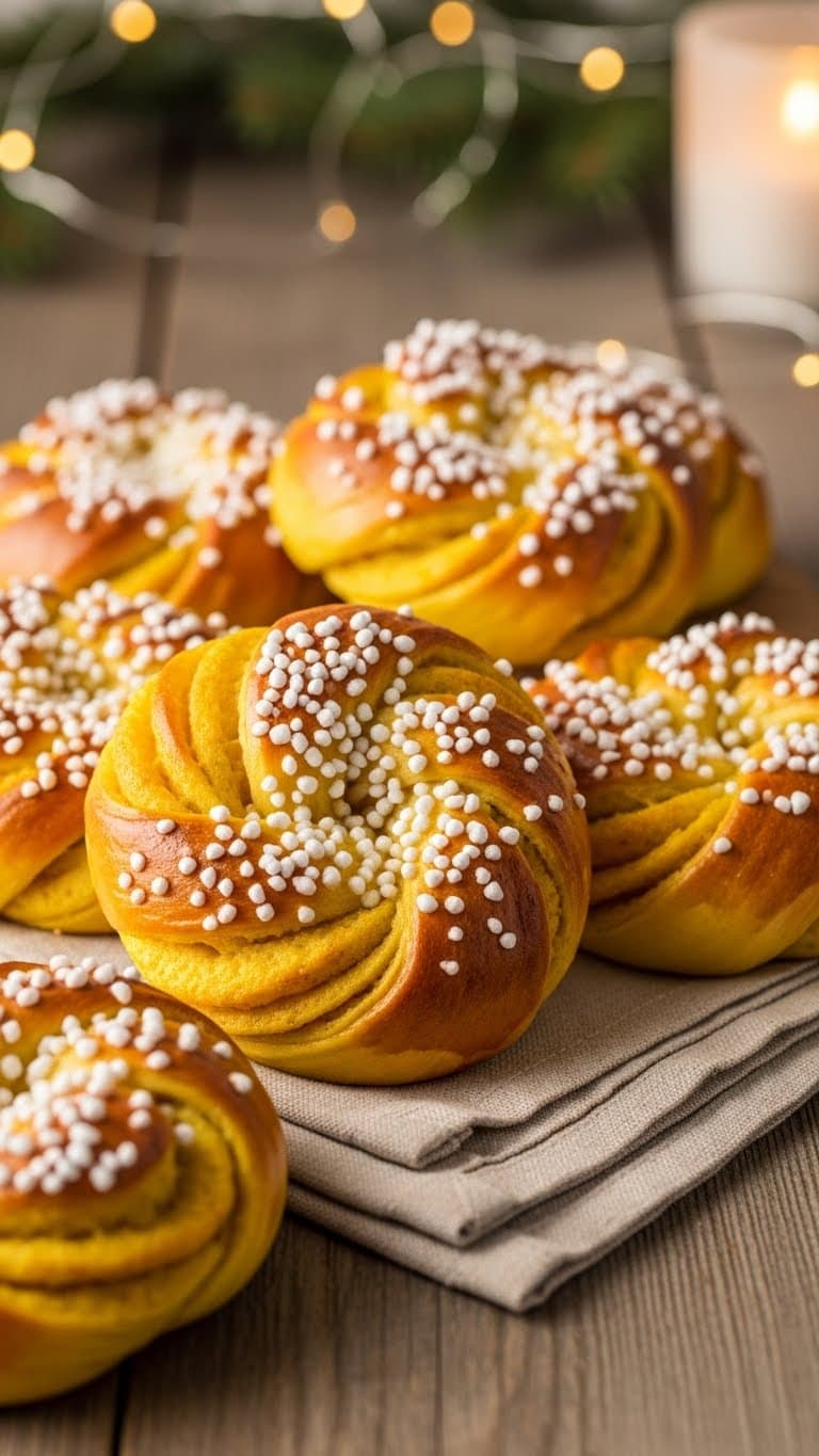 Saffransbullar med Mandelmassa