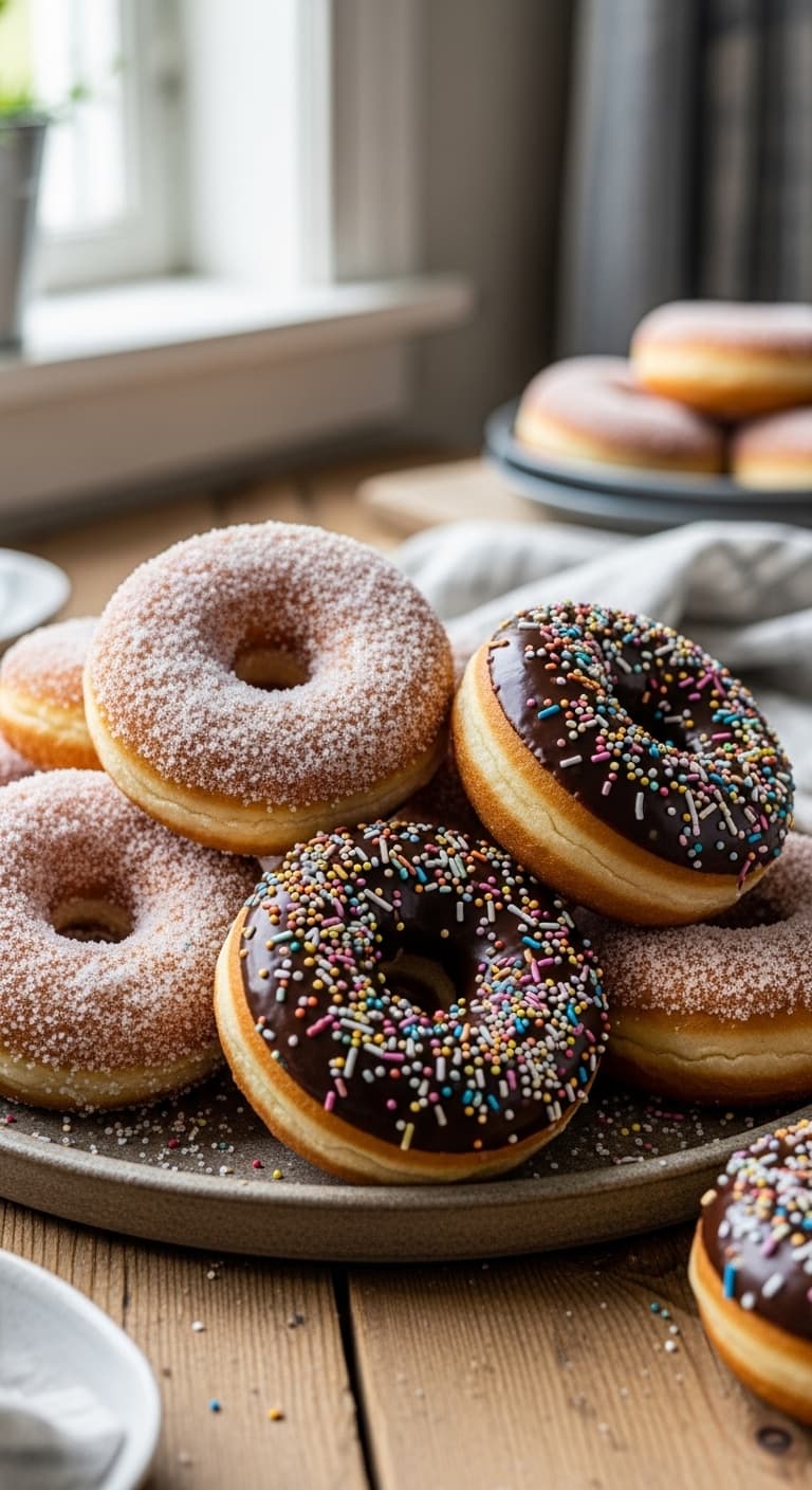 Klassiska Hemgjorda Munkar (Donuts)