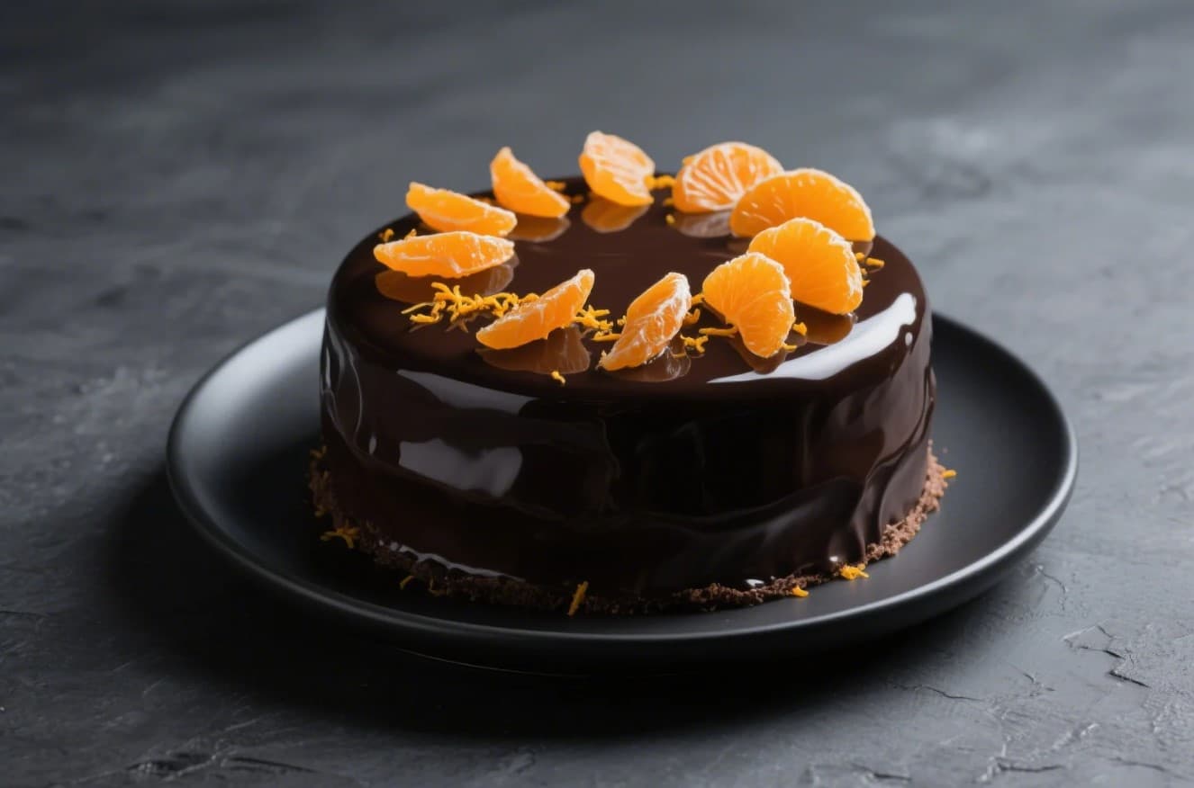 Saftig Chokladtårta med Apelsin & Chokladganache