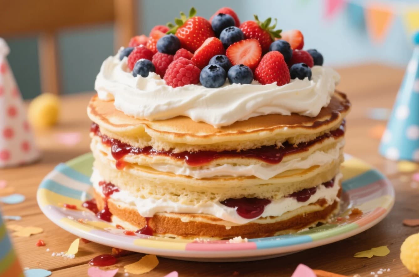 Klassisk Pannkakstårta för Kalas