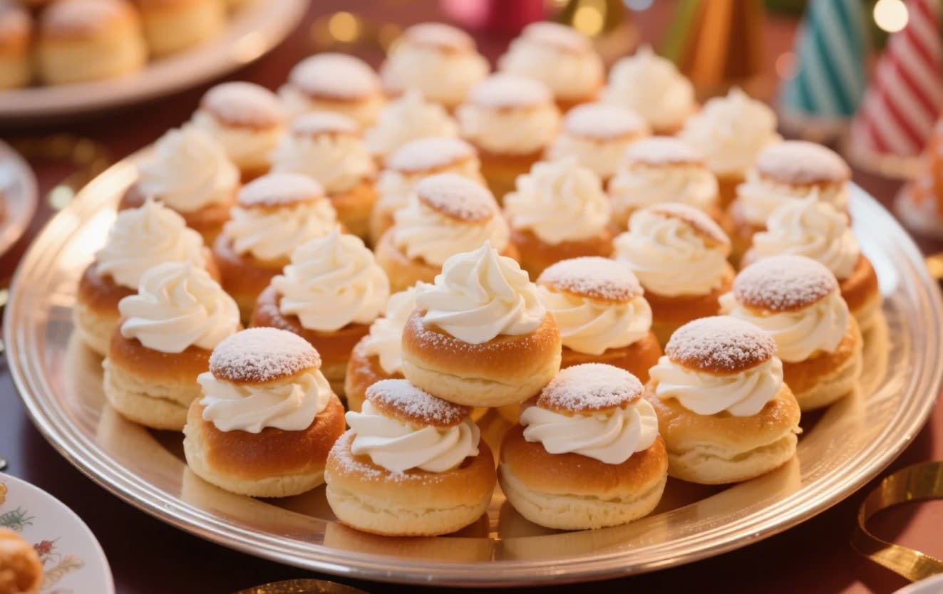 Söta Mini-Semlor – Perfekta för Kalas